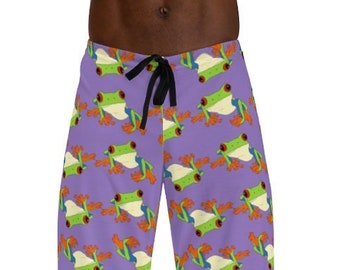 Pajama Pants | Lounge Pants | Sweat Pants | Cute Frog | Cute Pajamas | Pajama Bottoms | Holiday Pajamas | Custom Pajamas