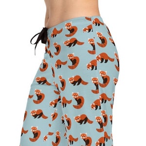 Red Panda | Pajama Pants | Lounge Pants | Sweat Pants | Cute Pajamas | Pajama Bottoms | Holiday Pajamas Bridal Party Pajamas Custom Pajamas