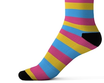 Pansexual | Pan Pride | Indie Clothing | Pride Socks | Bridesmaid Socks | Funny Socks | Fun Socks | Cute Socks | Pride Gift Box | Cool Socks