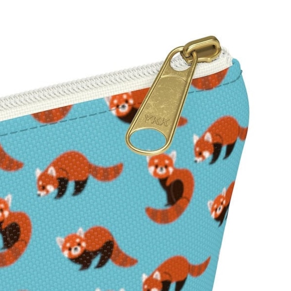 Panda rosso / Panda rossi / Borsa per progetti di maglieria Cerniera / Borsa d'epoca / Borsa da progetto con cerniera / Busta per soldi / Busta per penna / Borsa dei tarocchi