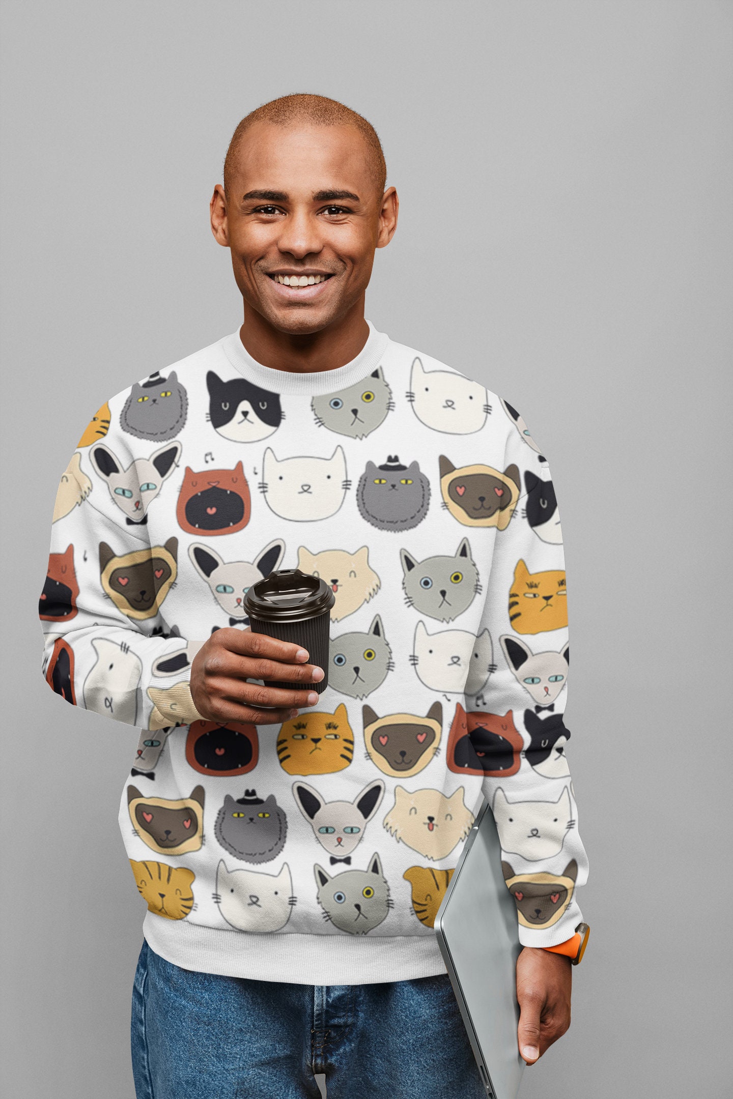 Cat Sweater Cat Sweatshirt Cat Sweater for Women Cat Etsy Canada