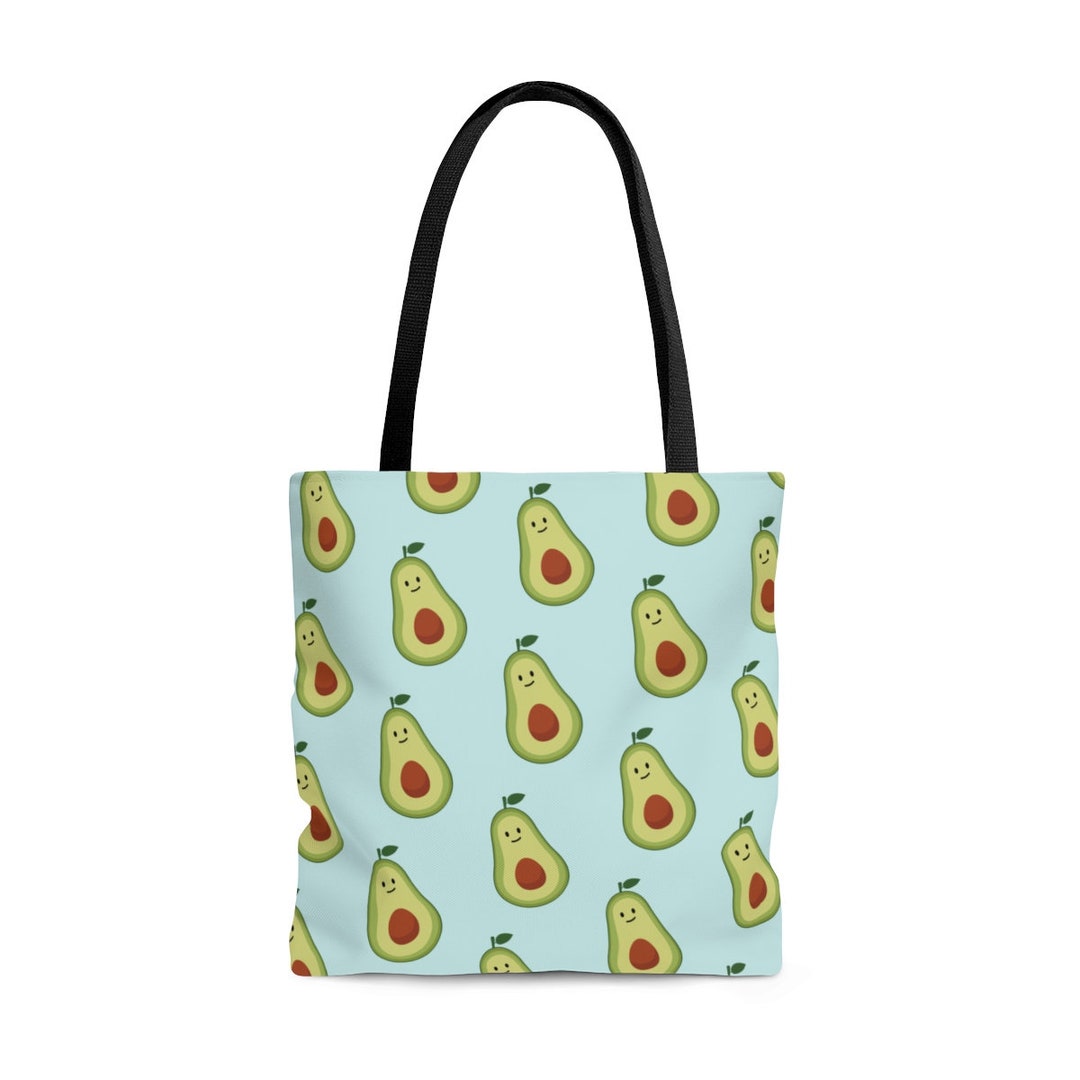 Reusable Grocery Bag Avocado Lunch Bag Vegan Tote Bag - Etsy