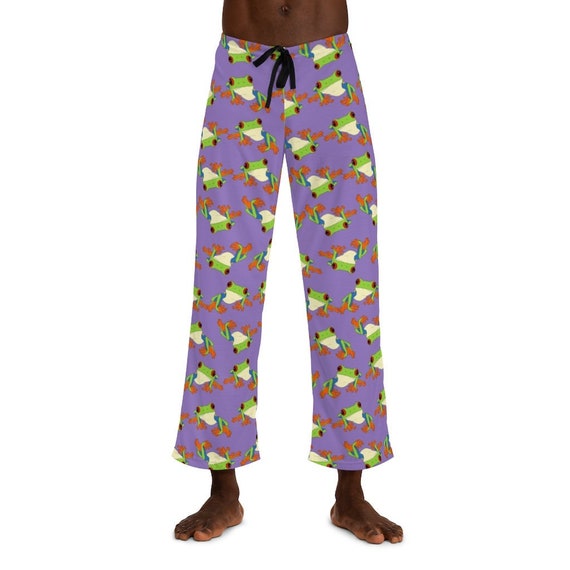 Pajama Pants Lounge Pants Sweat Pants Cute Frog Cute Pajamas Pajama Bottoms  Holiday Pajamas Custom Pajamas 