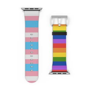 Apple Watch Band | Trans | Trans Pride | Apple Watch Band 44mm | Apple Watch Bands | Subtle Pride | Pride Month | Apple Watch |  Trans Flag