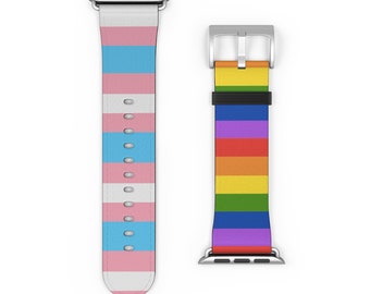 Apple Watch Band | Trans | Trans Pride | Apple Watch Band 44mm | Apple Watch Bands | Subtle Pride | Pride Month | Apple Watch |  Trans Flag
