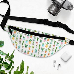 Fanny Pack | Fanny Packs | Hip Bag | Fanny Pack Vintage | Waist Purse | Teenage Girl Gifts | Tween Girl Gifts | Cactus Print | Cactus Fabric