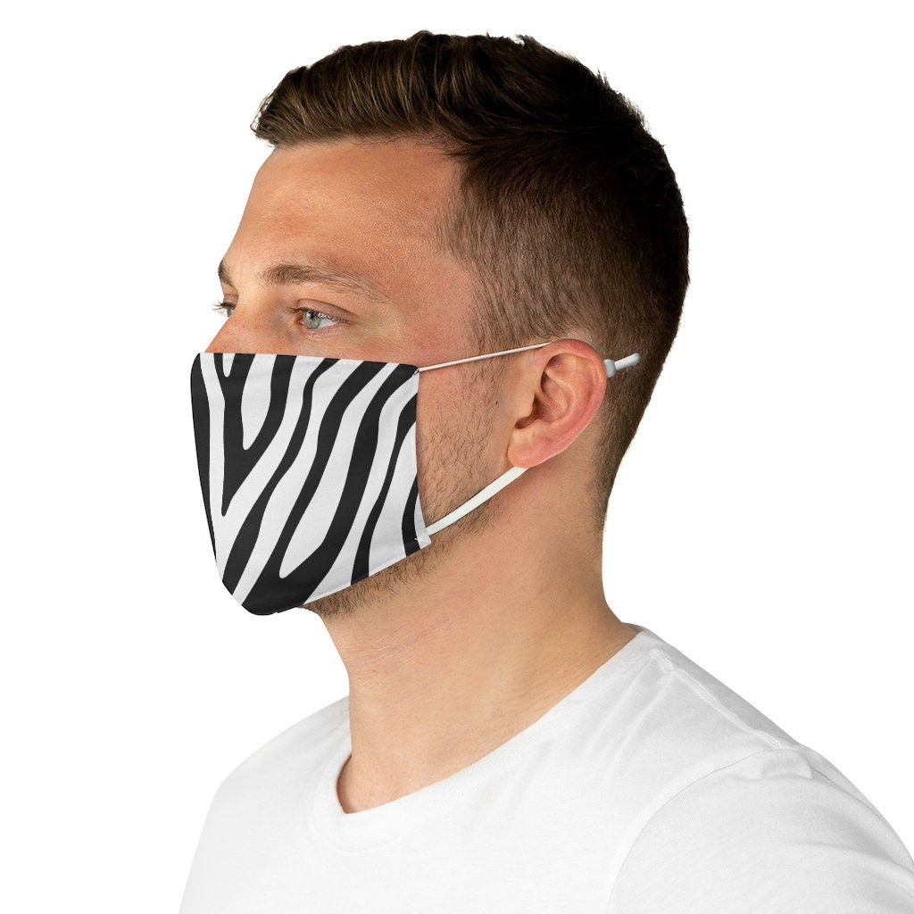 Zebra Face Mask Zebra Mask Trendy Face Mask Summer Face Etsy