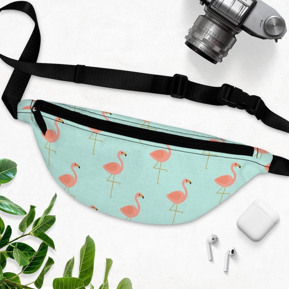 Flamingo top bum bag