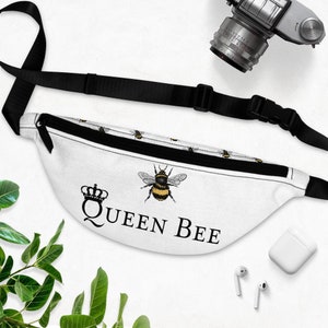Queen Bee | Fanny Pack | Fanny Packs | Queen Crown | Hip Bag | Fanny Pack Vintage | Waist Purse | Teenage Girl Gifts | Tween Girl Gifts