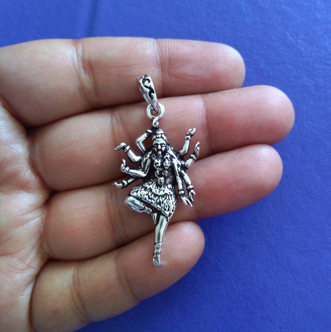 Buy Kali Pendant, Sterling Silver, Hindu Pendant, 925 Online in India