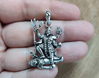 シヴァ神マハデヴ・オムペンダント祝福された1980年代のネックレスマハ