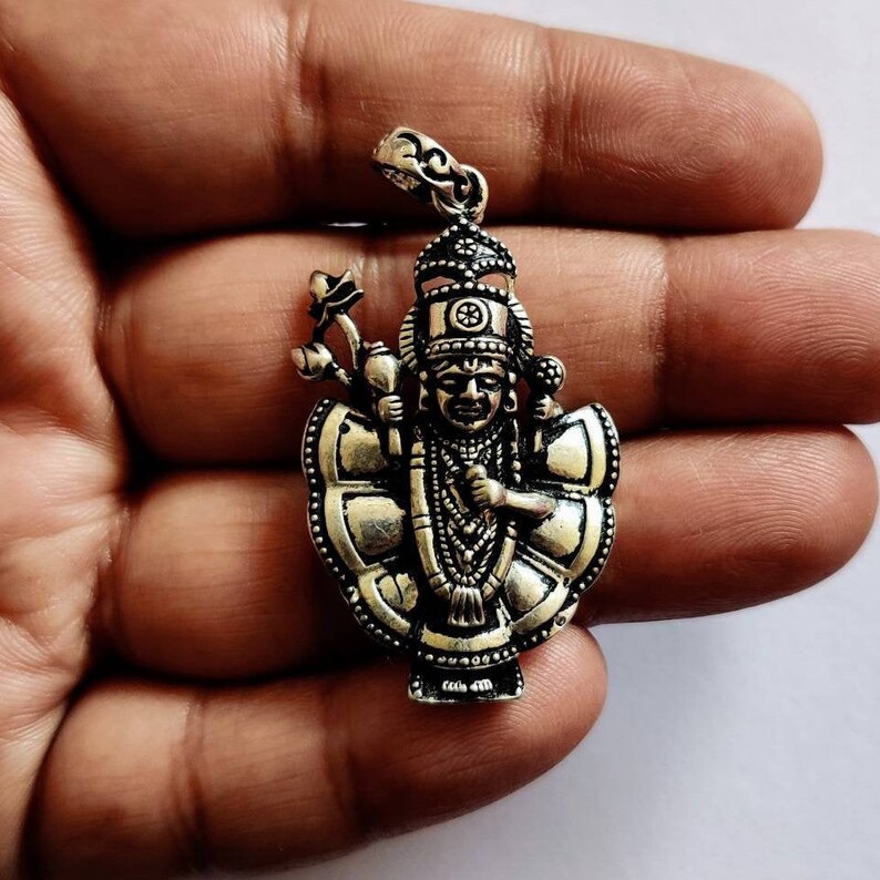 Krishna Pendant Dwarkadhish Pendant Sterling Silver Vishnu Etsy