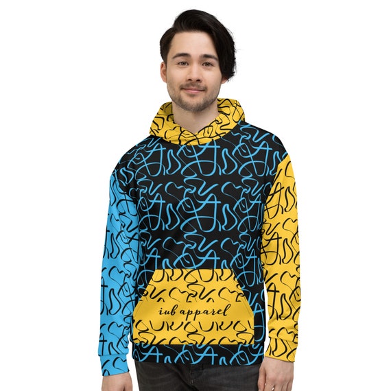 Blue top designer hoodie