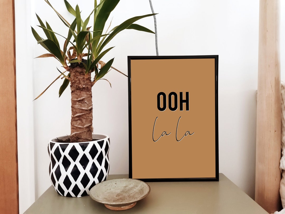 Ooh La La Print Wall Print Poster Wall Art Typography - Etsy