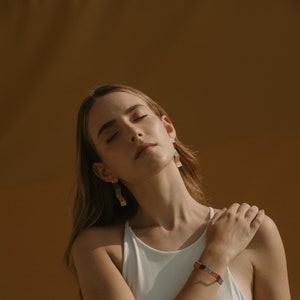 Handmade Bracelet/Gold Plated Wire/Unique Elegant Bracelets/Gift for Her/Adjustable Colored Bracelet/Gift for her