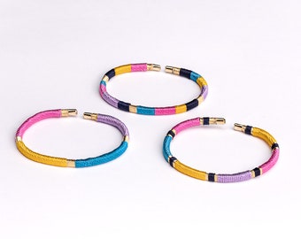 Bracelet fait main/Bracelets élégants uniques/Cadeau pour elle/Bracelet coloré réglable/Cadeau pour elle