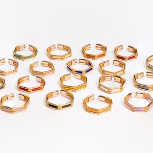 Gold Wire Handmade Ring/Color Rings/Elegant Rings/Gift for Her/Adjustable Ring/