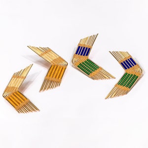 Lightweight Earrings / Gold Wire Handmade Earrings / Unique Earrings/Elegant Earrings/Color Earrings/Gift for her