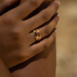 Gold Wire Handmade Ring/Color Rings/Elegant Rings/Gift for Her/Adjustable Ring/