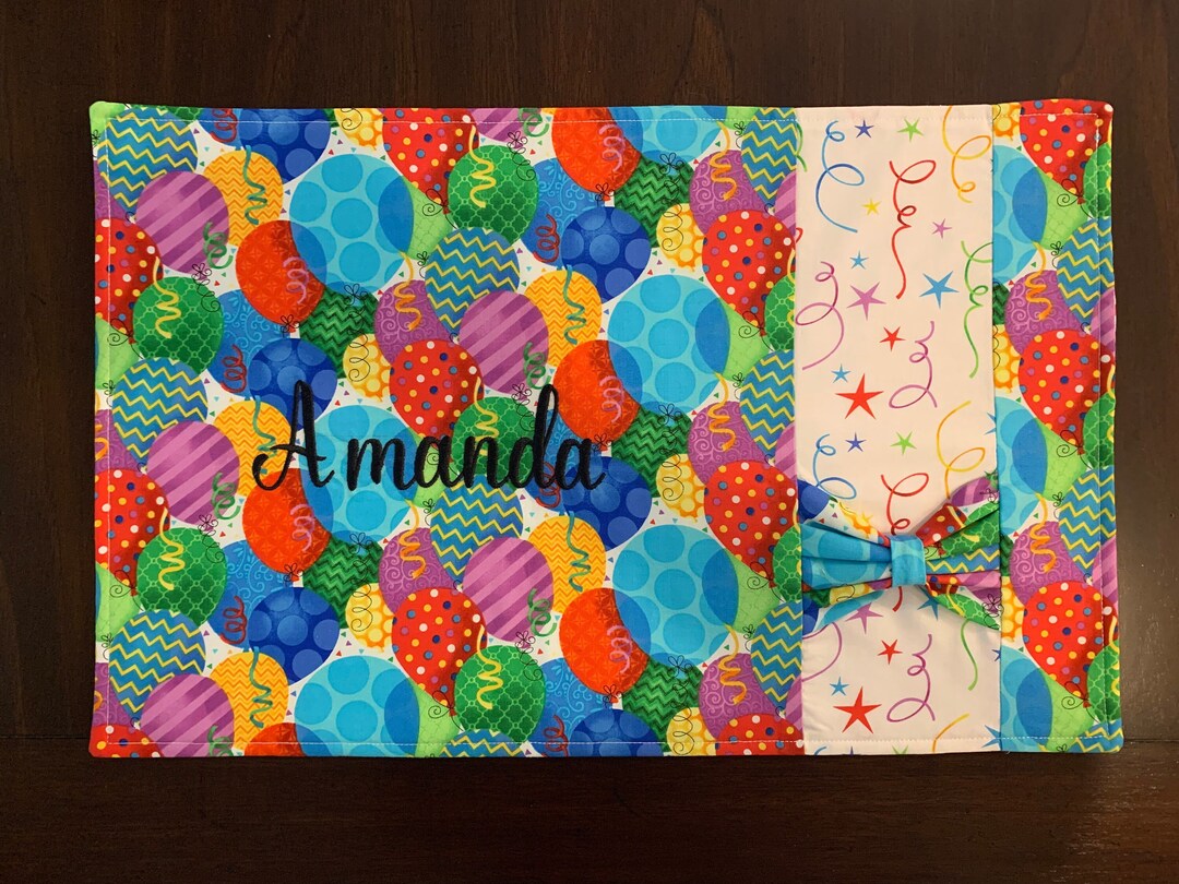 Happy Birthday Placemat Personalized Birthday Placemat Kids Etsy