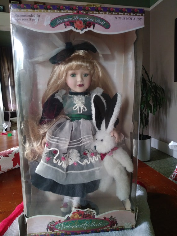 brass key porcelain dolls victorian collection 1998