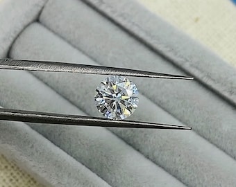 1 CT Round Cut Brilliant Lab Grown Loose Diamond D/E VS1