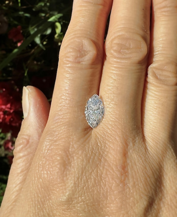 3 Carat Marquise Loose Lab Grown Diamond, Engagement Ring Diamond, gifting