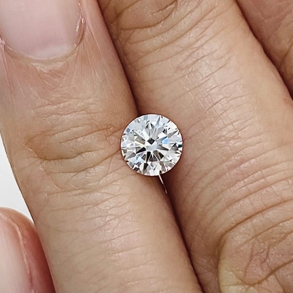 1 Carat Round Brilliant Loose Lab Grown Diamond, ideal cut, gifting