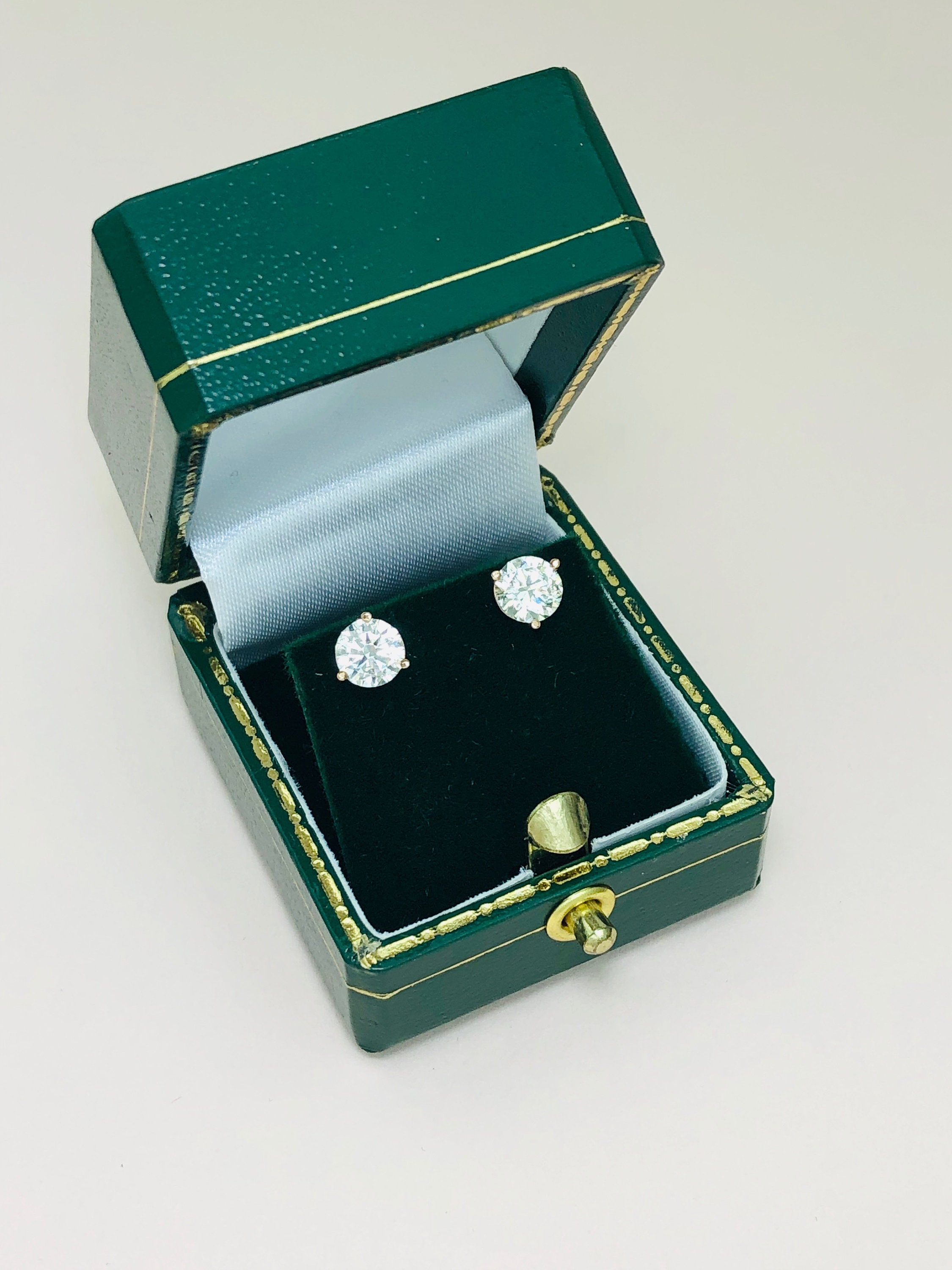 Vintage Stil Ohrring Box Schmuckkästchen | Etsy