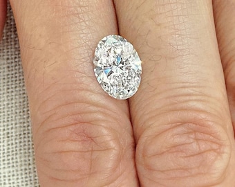 3.5 Carat Oval Loose Lab Grown 3.5ct CVD Diamond with IGI Certificate