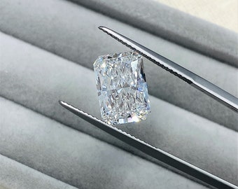 5 Carat 5ct CVD Radiant Cut Loose Lab Grown Diamond E VS1 IGI Certified