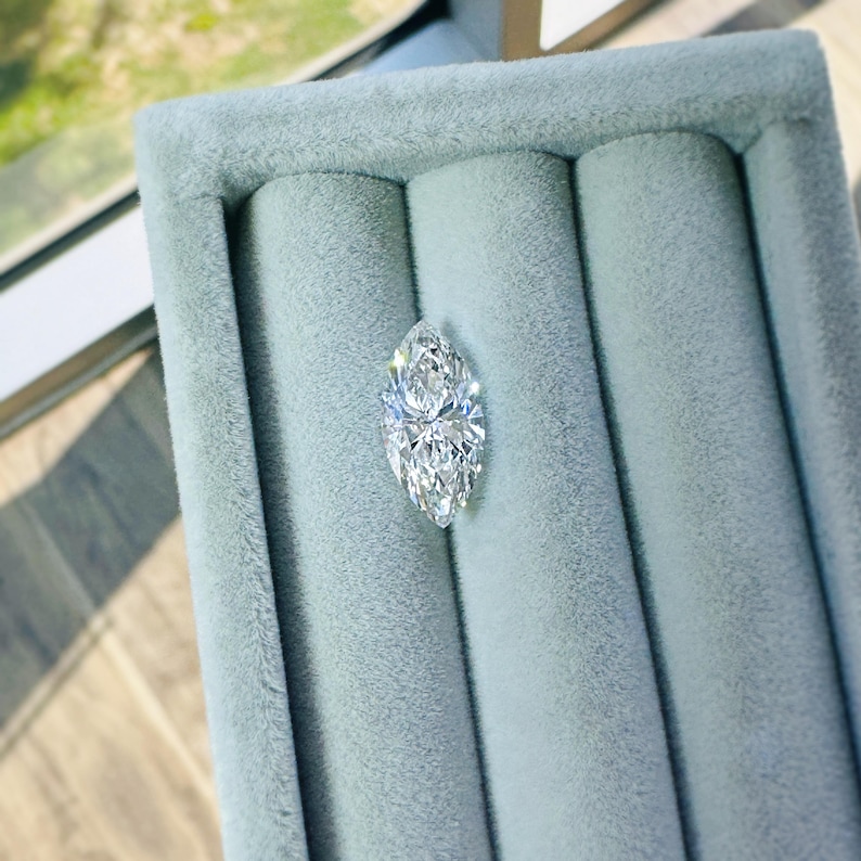 3 Carat Marquise Loose Lab Grown Diamond, Engagement Ring Diamond, gifting image 2