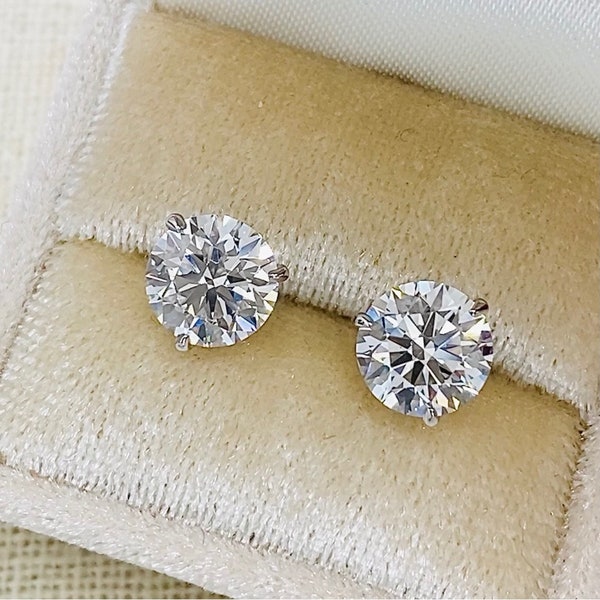 Lab Grown Diamond Earrings Etsy