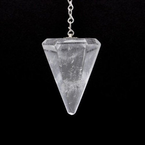 Quartz Pendulum, Reiki Crystal, Energy Healing Crystal, Chakra Crystal, Gemstone Pendulum