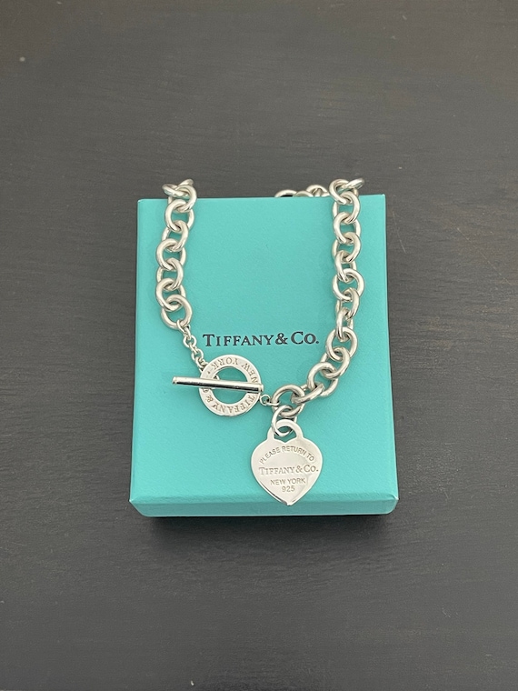 Tiffany & Co Return to Tiffany Necklace in Sterling Silver - Etsy
