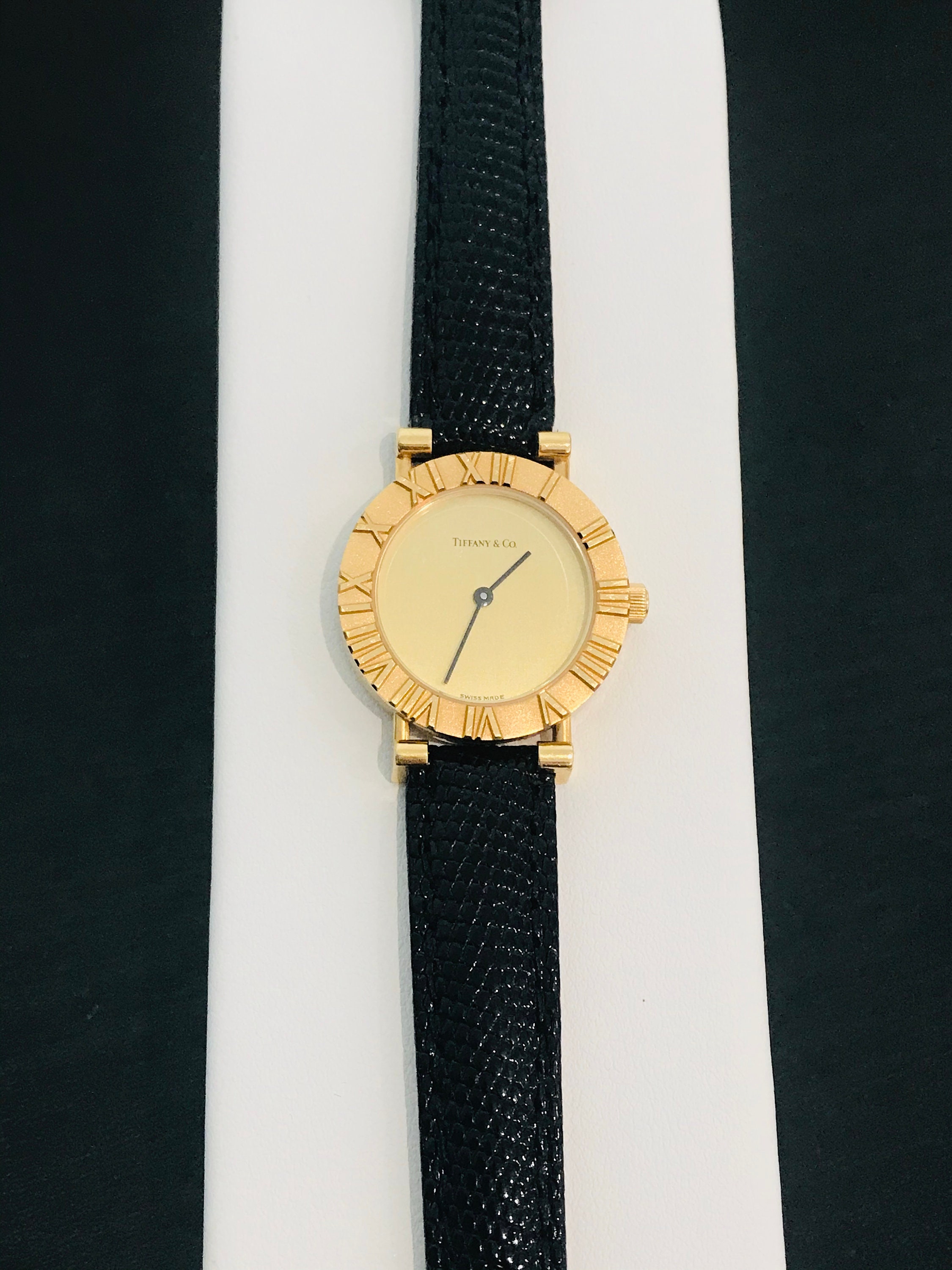 Tiffany & Co. 18K Gold Atlas Ladies Watch - Etsy