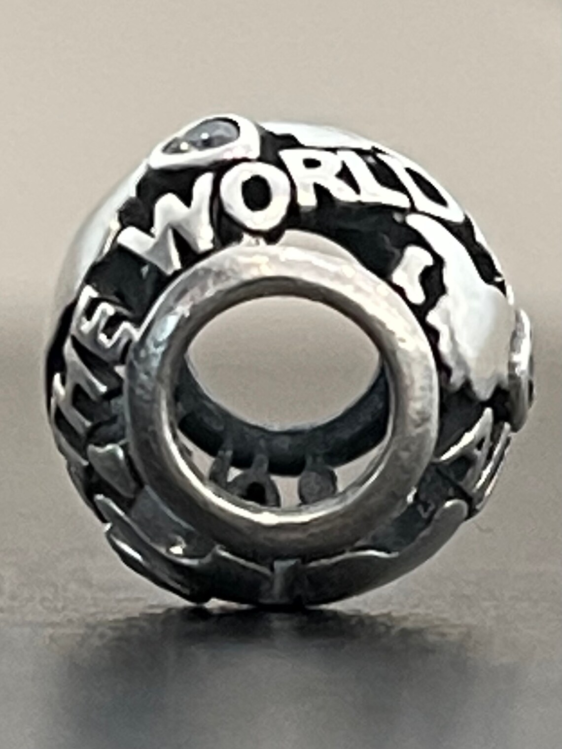 Licensed Pandora All Around the World Charm in Sterling Silver Etsy