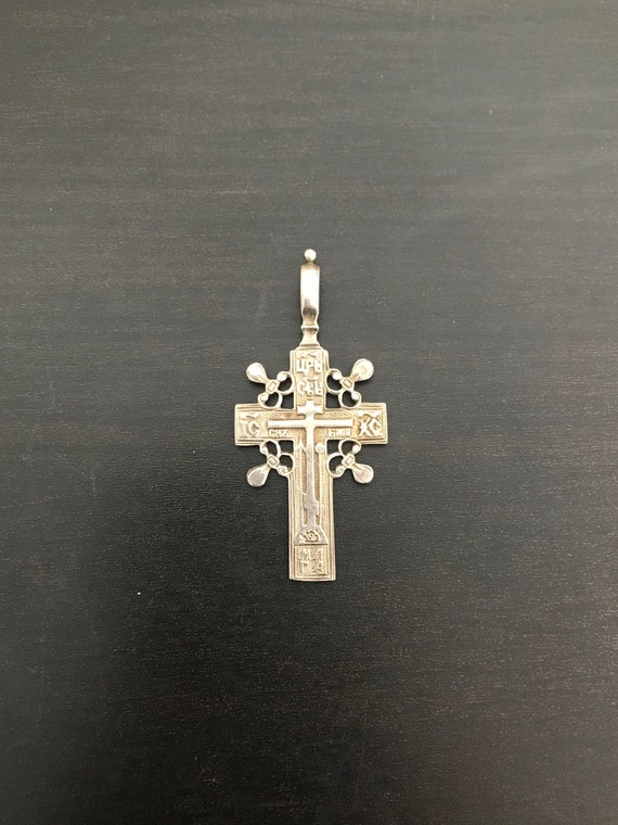 Greek Cross in Sterling Silver - Gem