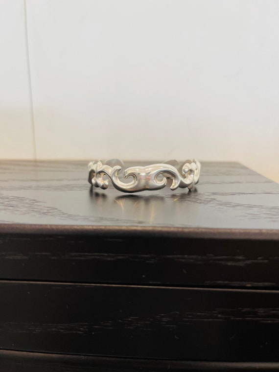 Swirl Cuff Bracelet in Sterling Silver