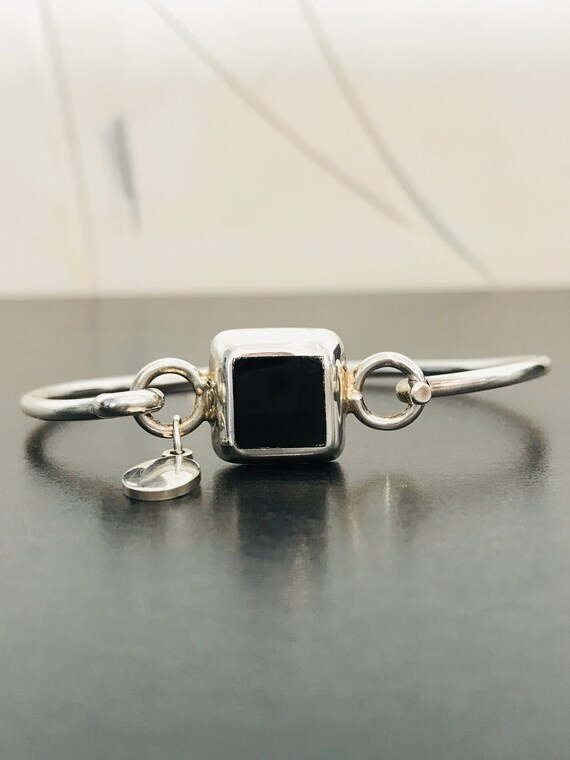 Black Onyx Sterling Silver Bracelet - image 6