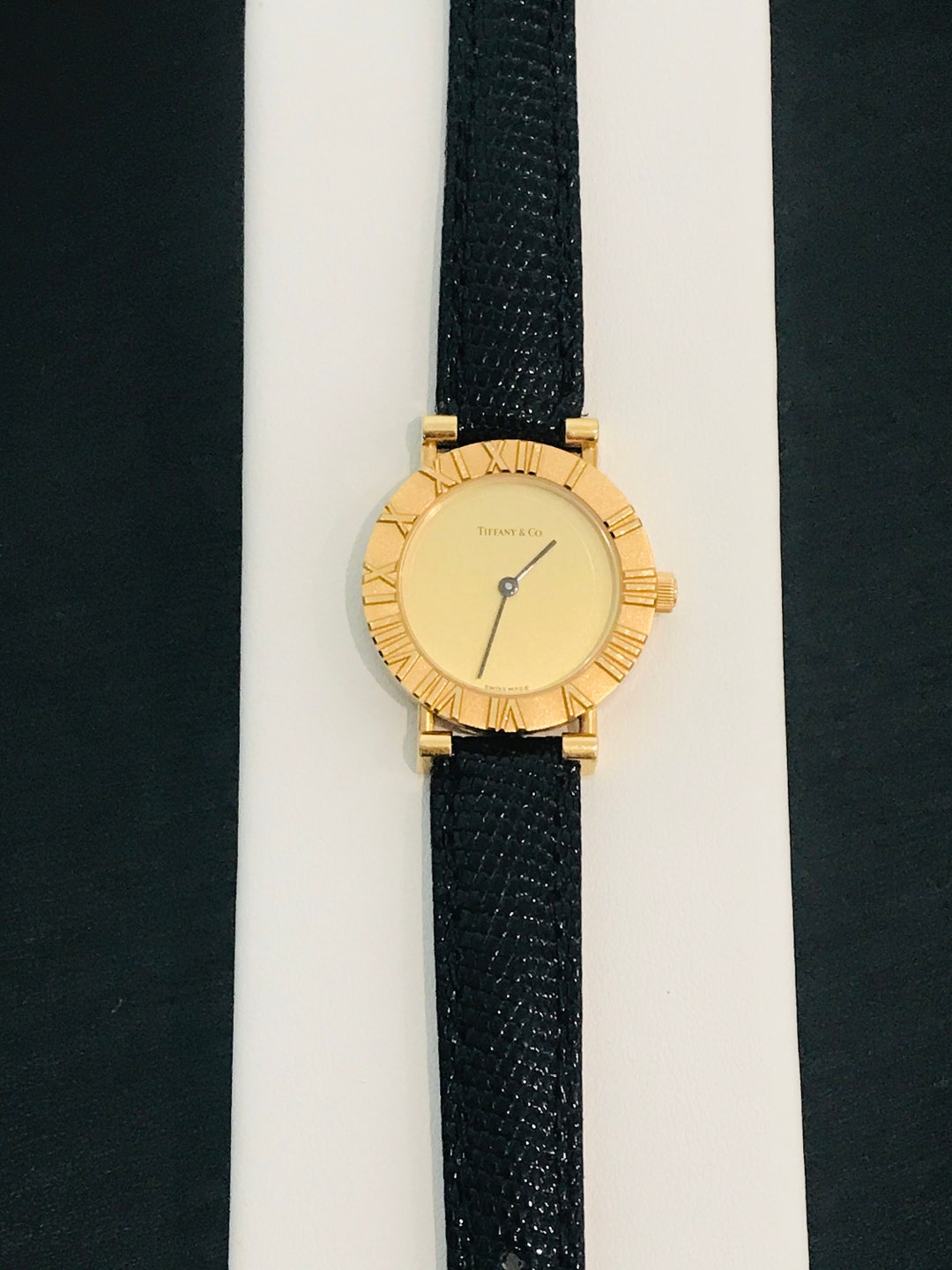 Tiffany & Co. 18K Gold Atlas Ladies Watch - Etsy