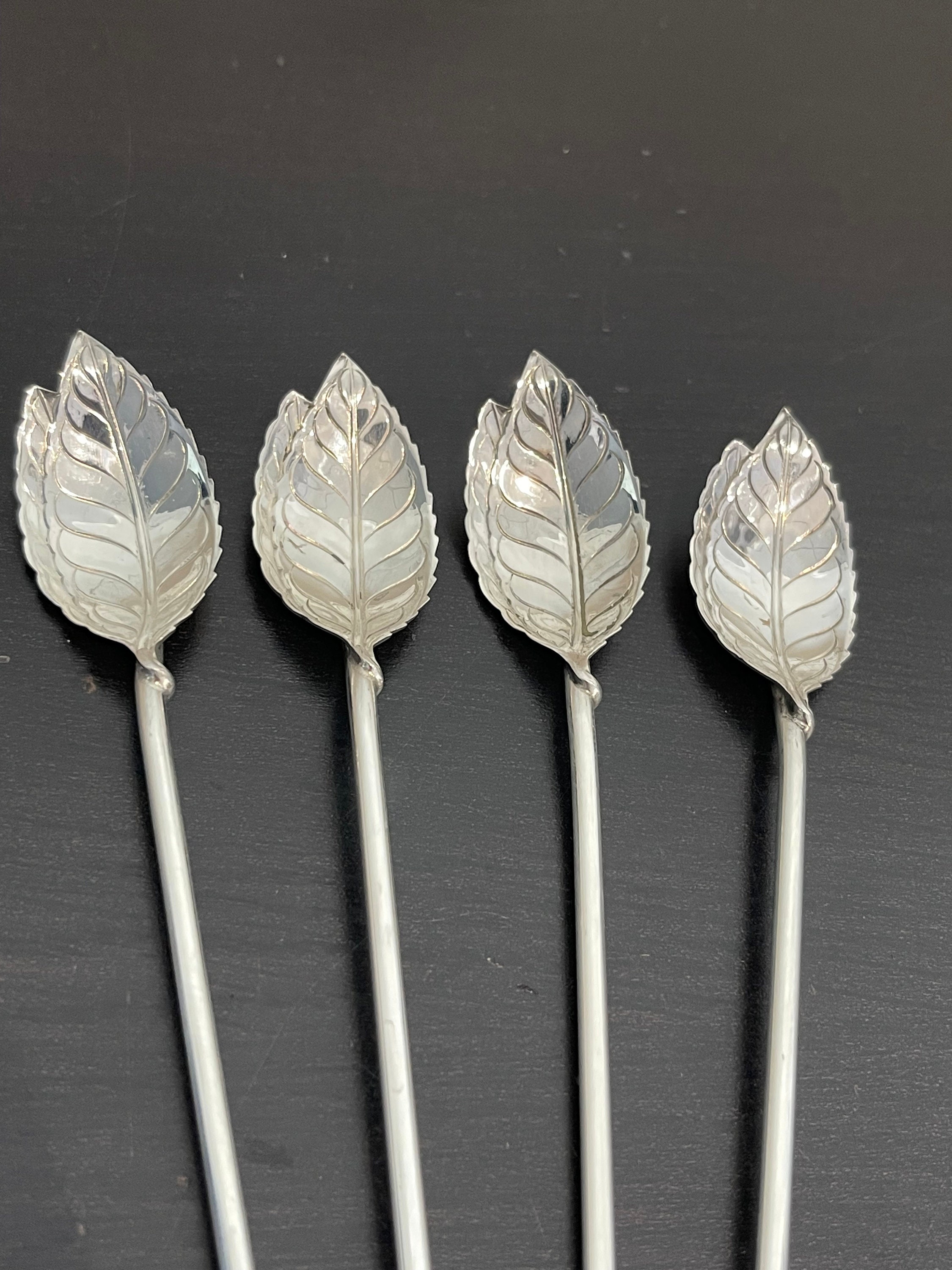 Tiffany & Co. Mint Julep Ice Tea Spoons/straws in Sterling Silver