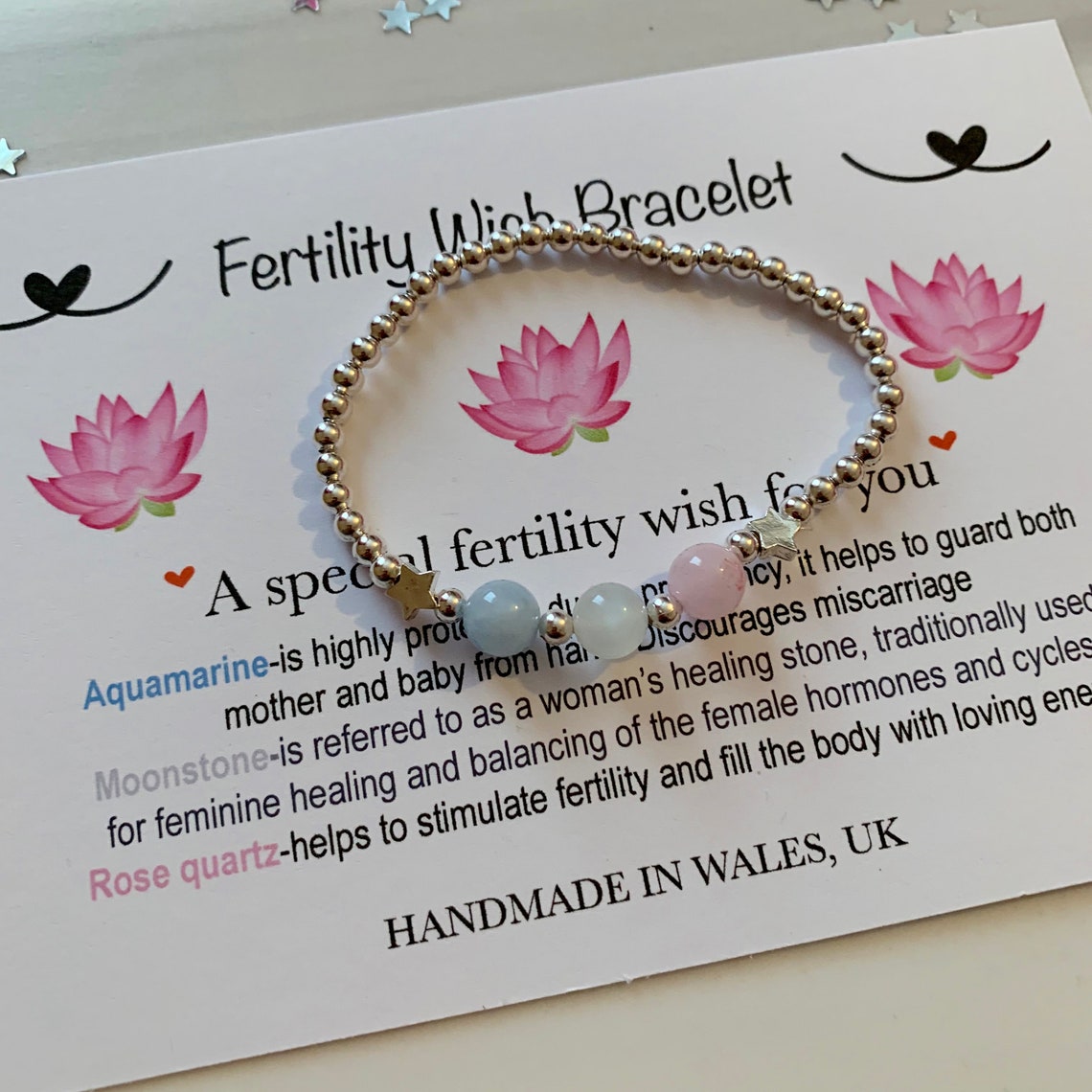 Silver Plated Fertility Bracelet Fertility Jewellery IVF | Etsy UK