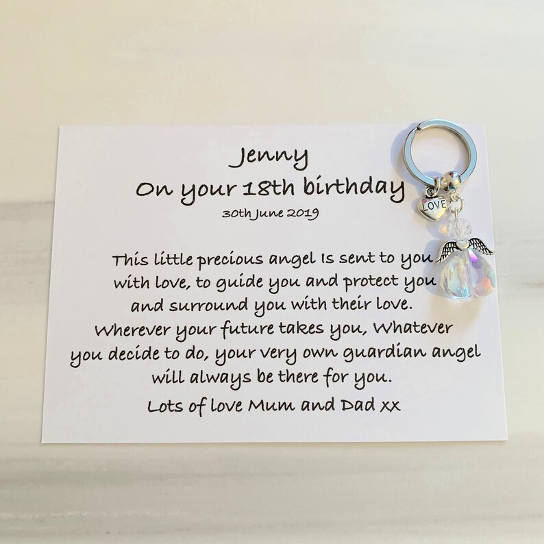 18th birthday gift 18th birthday girl gift guardian angel