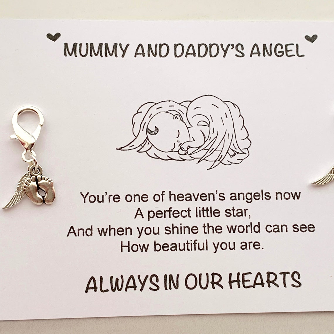 Miscarriage Gift Baby Loss Gift Thinking of You Card Baby Etsy