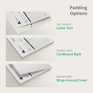 Printed 8.5 X 7 Inches Carbonless Handyman Invoice Receipt Books - NCR