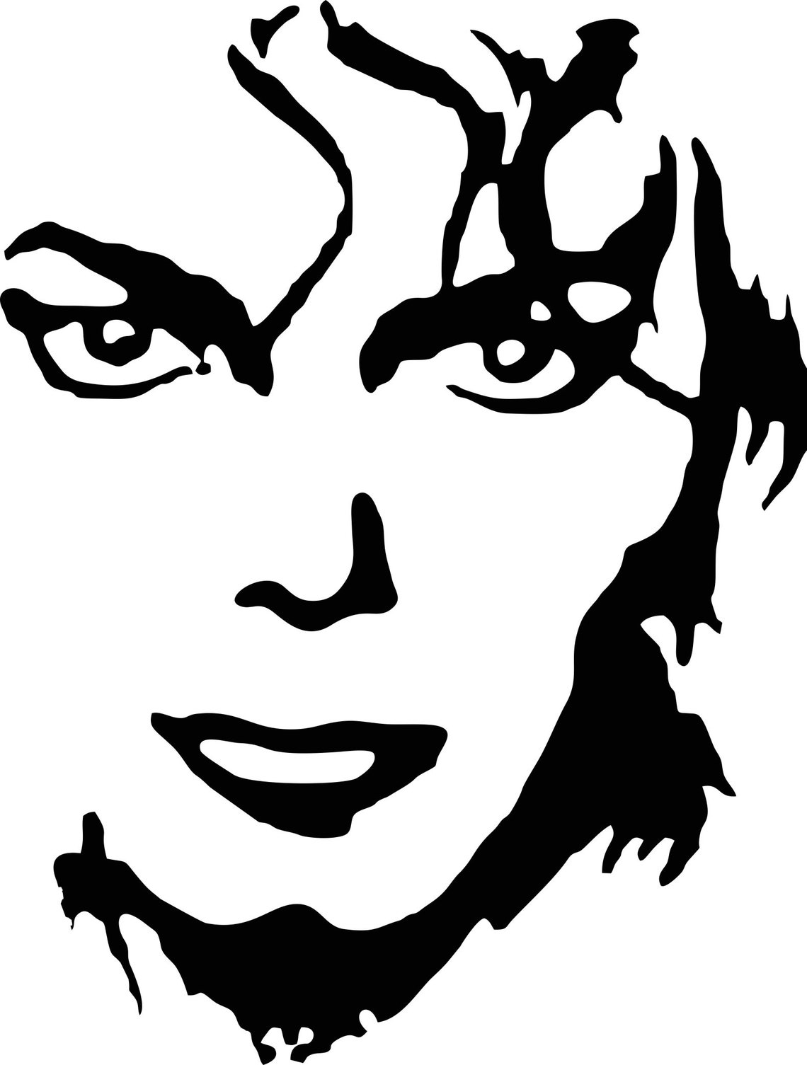 Michael Jackson Face Vector - King of Pop - Svg Png Eps Pdf - Digital ...