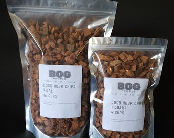 Coco Husk Chips, Soil Amendment for Plants, Reptiles and Amphibians