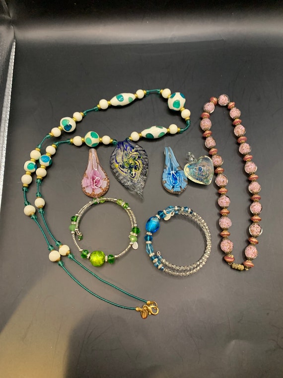 Murano Glass, art glass, venetian glass, necklaces