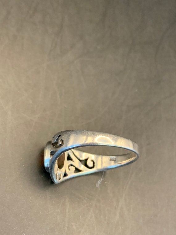 Sterling Garnet Vintage Ring - image 9